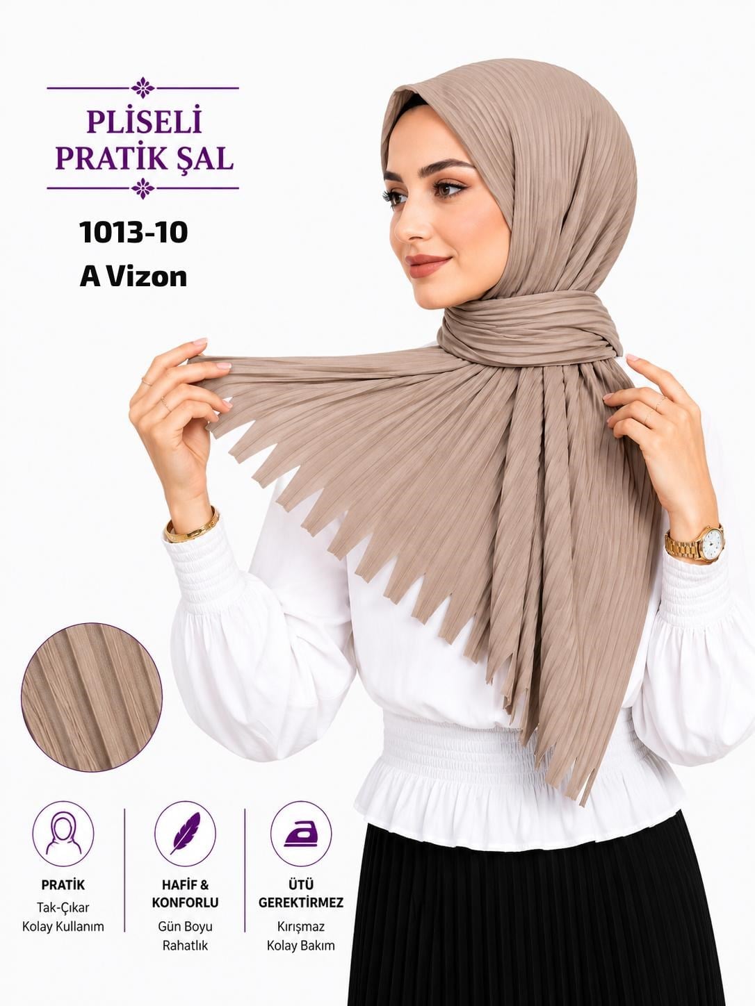 Pliseli Pratik Şal