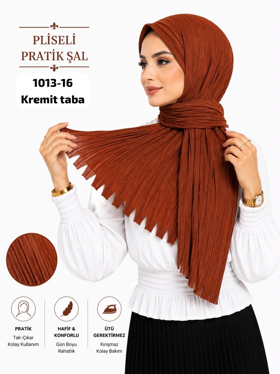 Pliseli Pratik Şal
