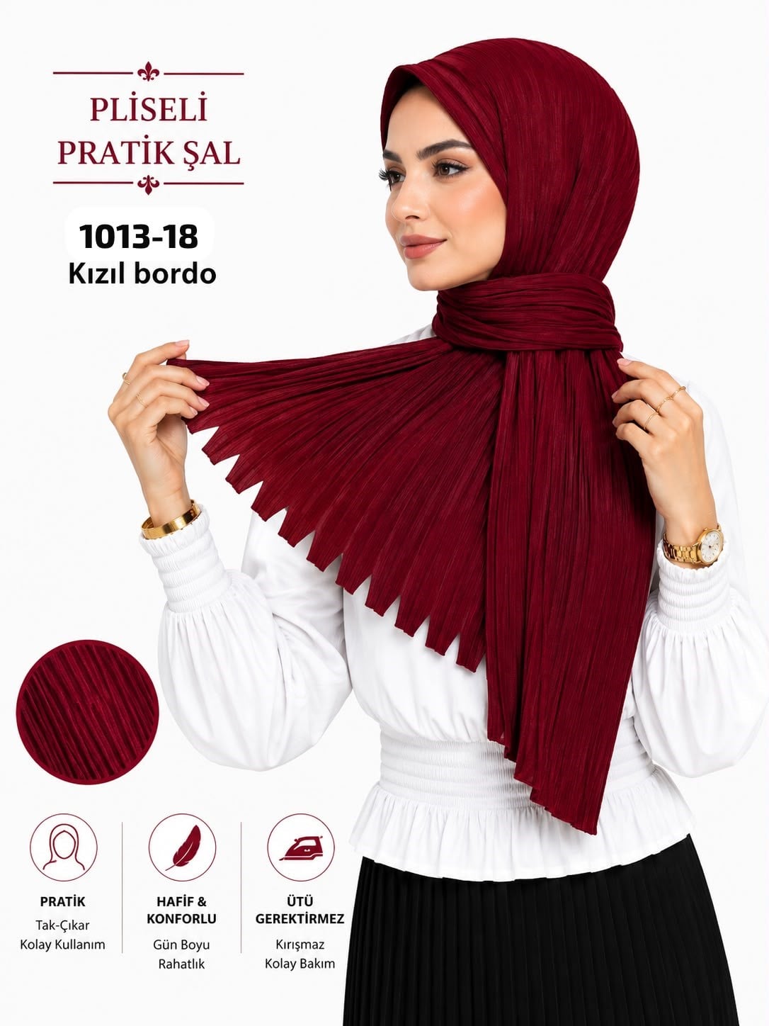 Pliseli Pratik Şal