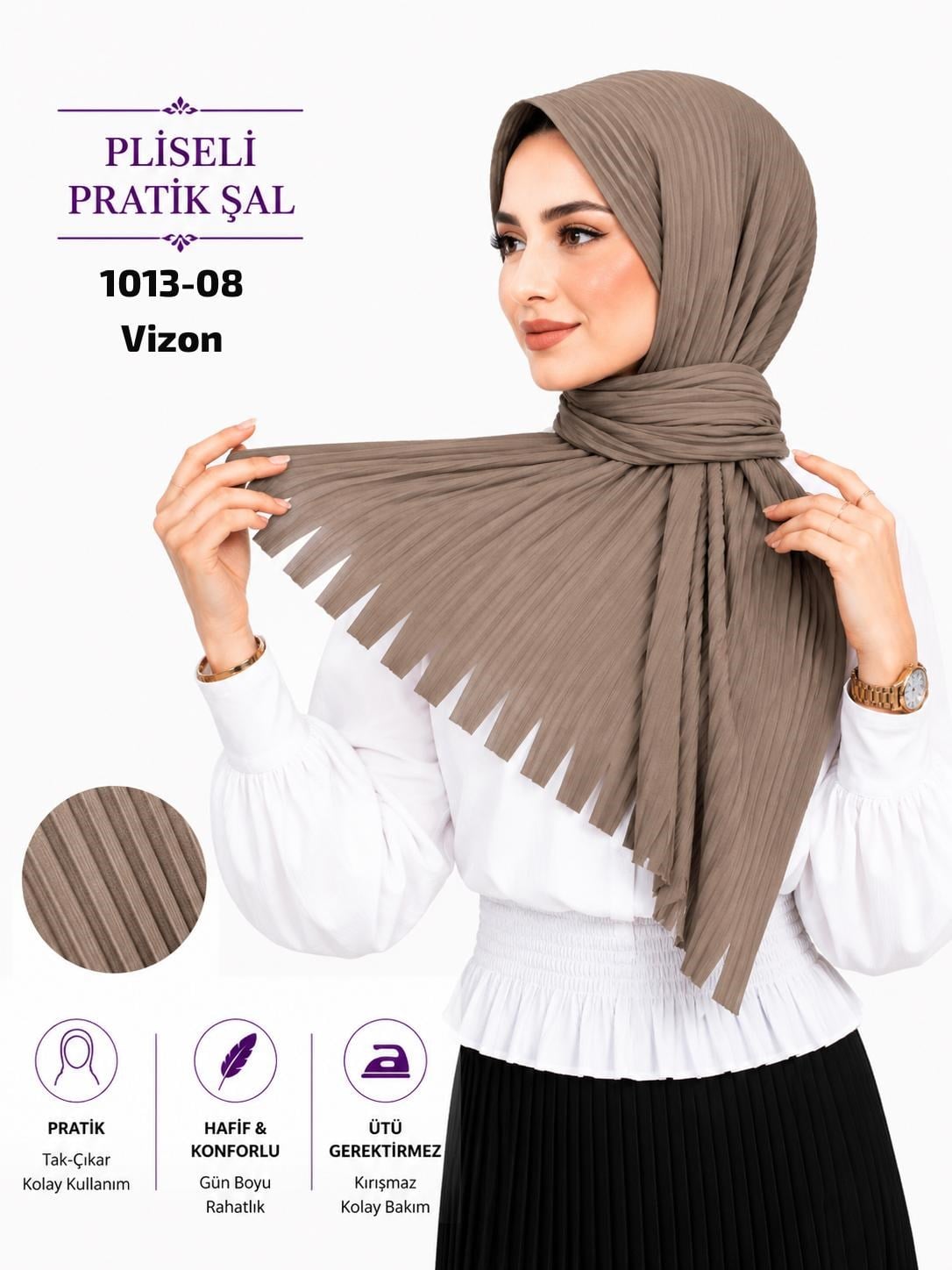Pliseli Pratik Şal