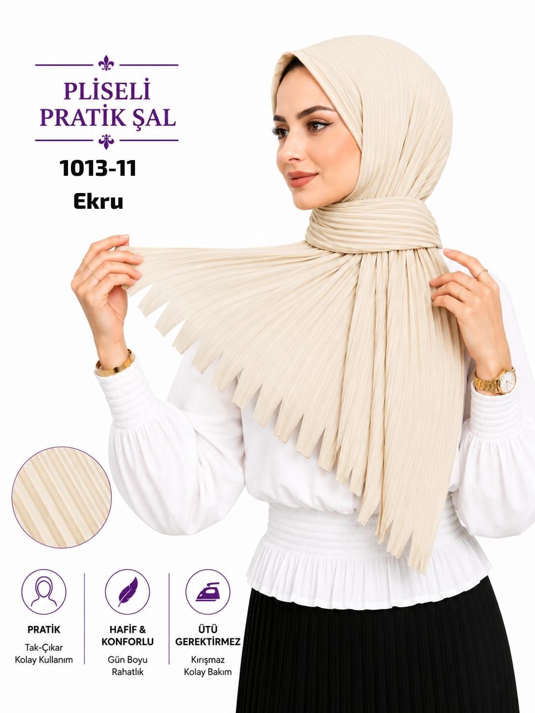Pliseli Pratik Şal