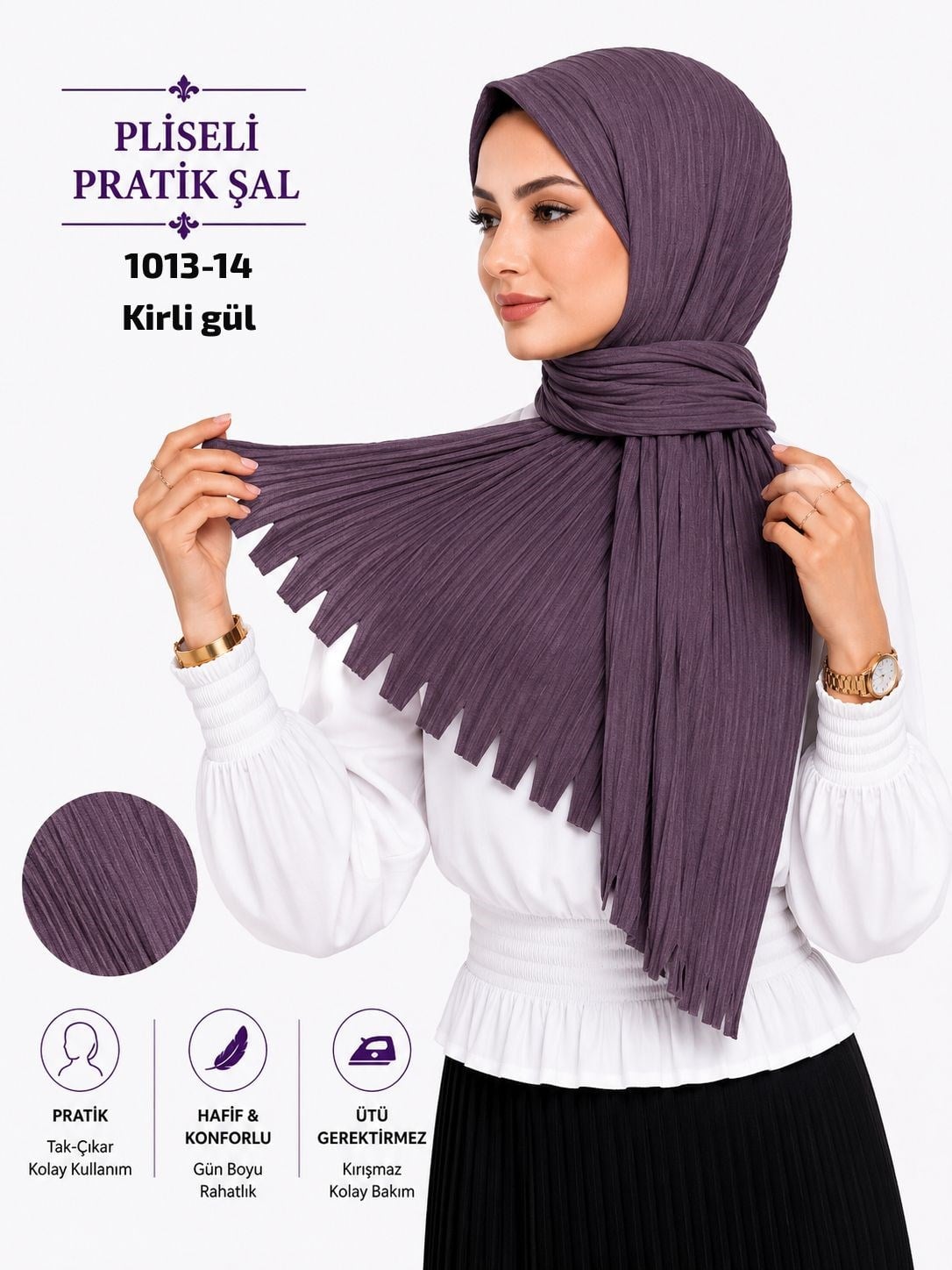 Pliseli Pratik Şal