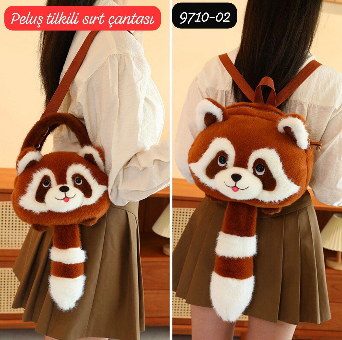 Sevimli Peluş Sırt Çantası