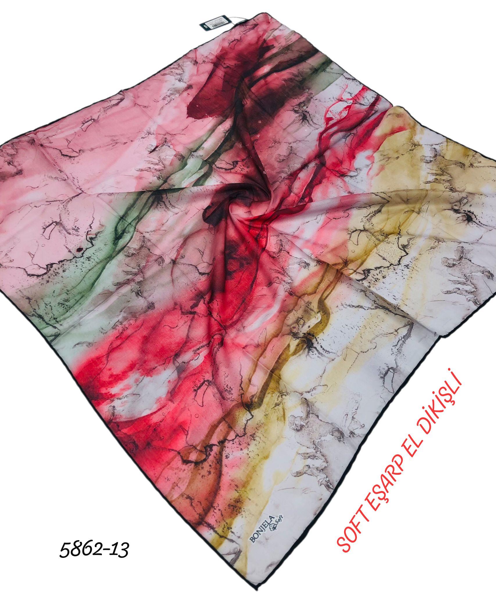 Soft Eşarp El Dikişli