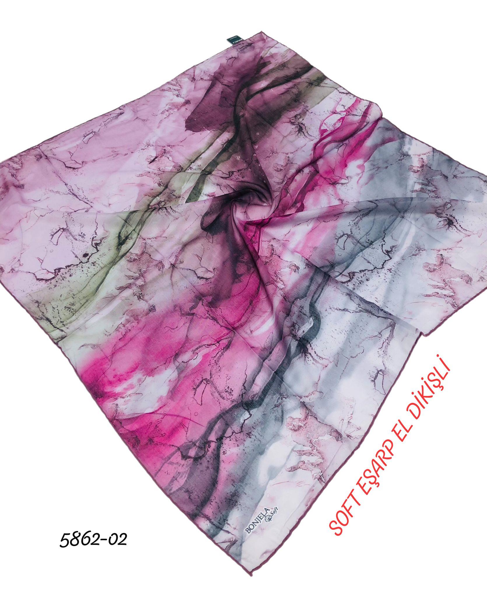 Soft Eşarp El Dikişli