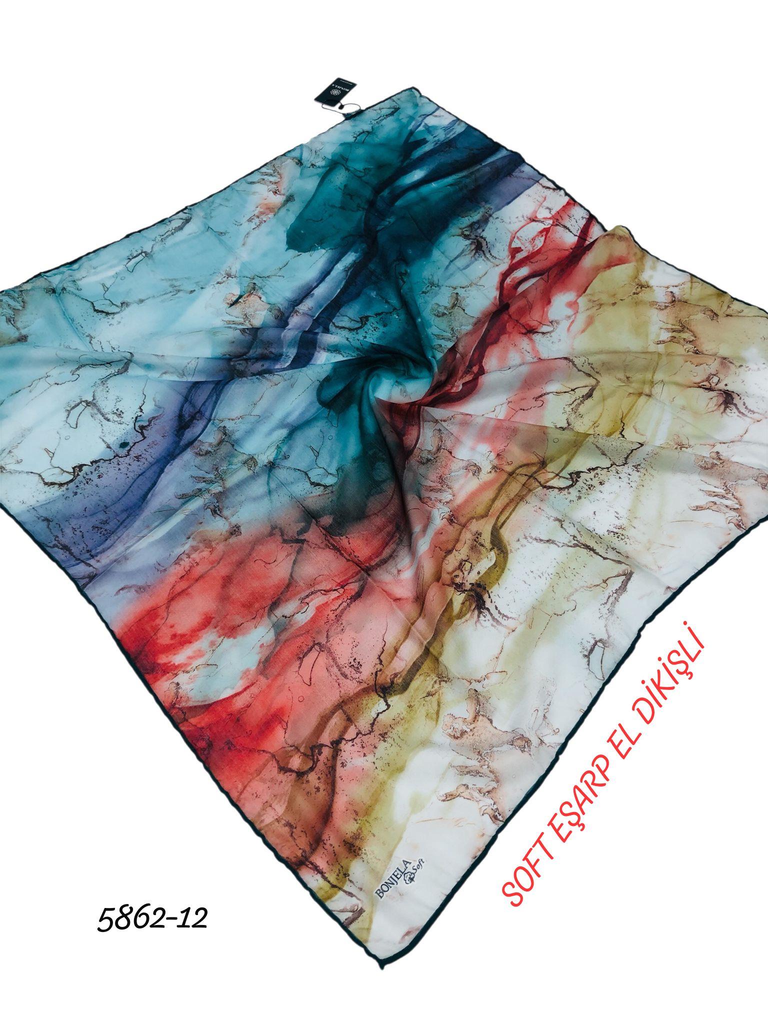 Soft Eşarp El Dikişli