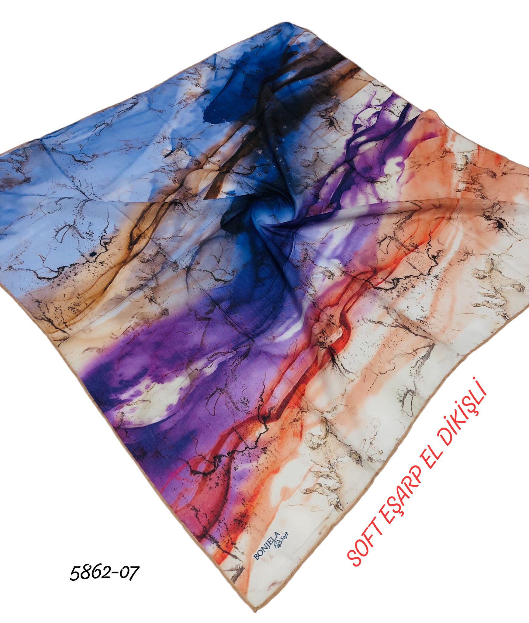 Soft Eşarp El Dikişli