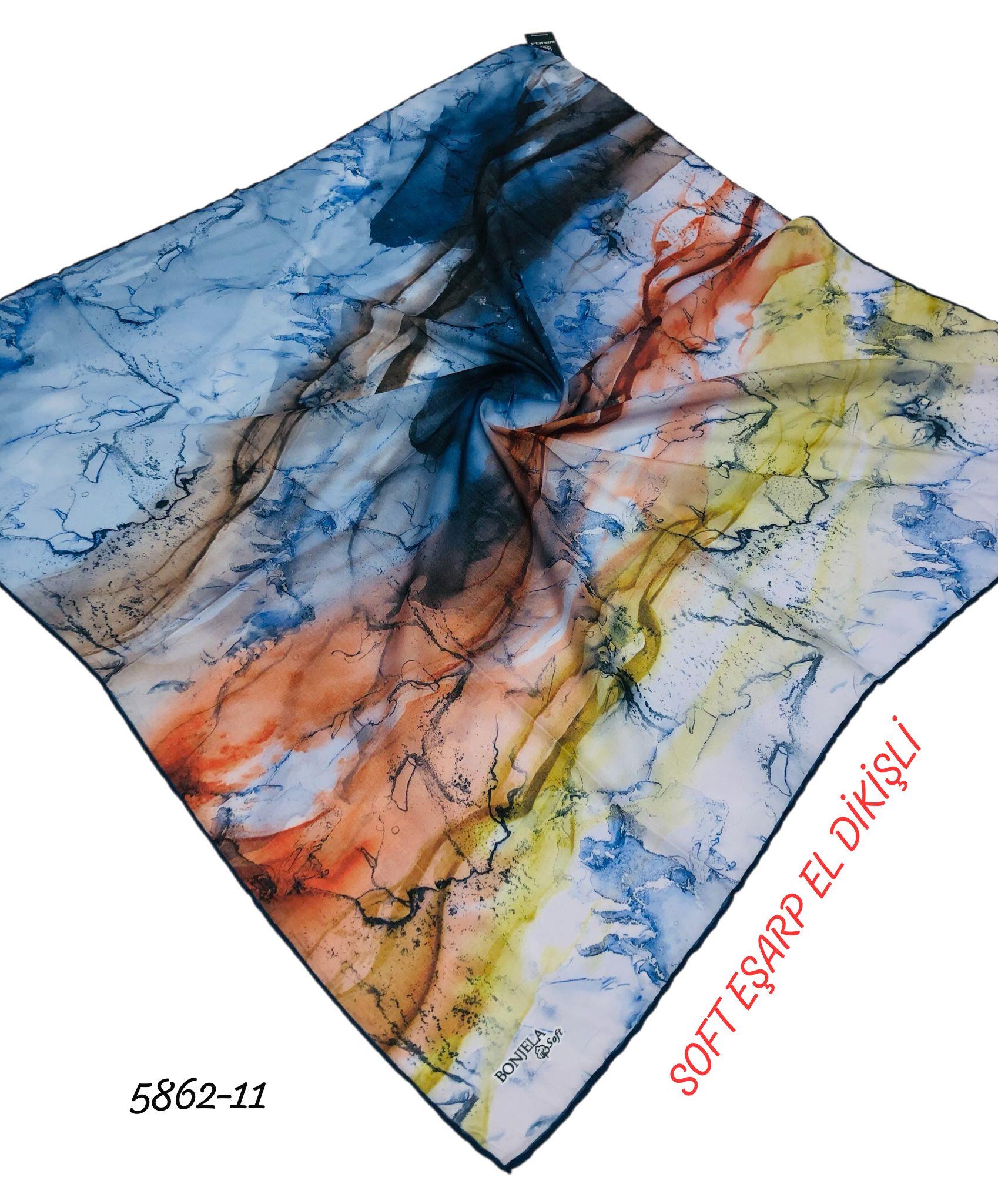 Soft Eşarp El Dikişli