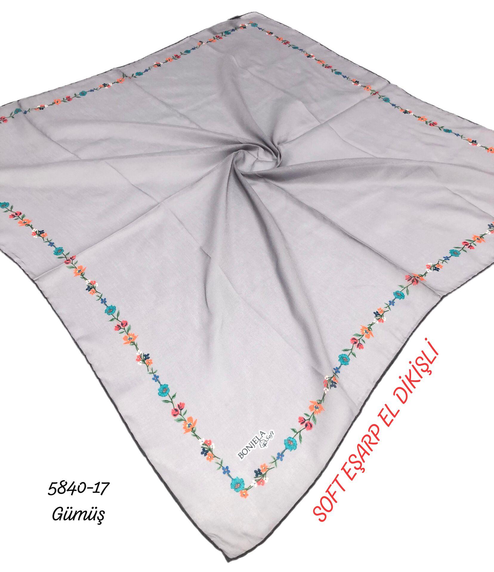 Soft Eşarp El Dikişli
