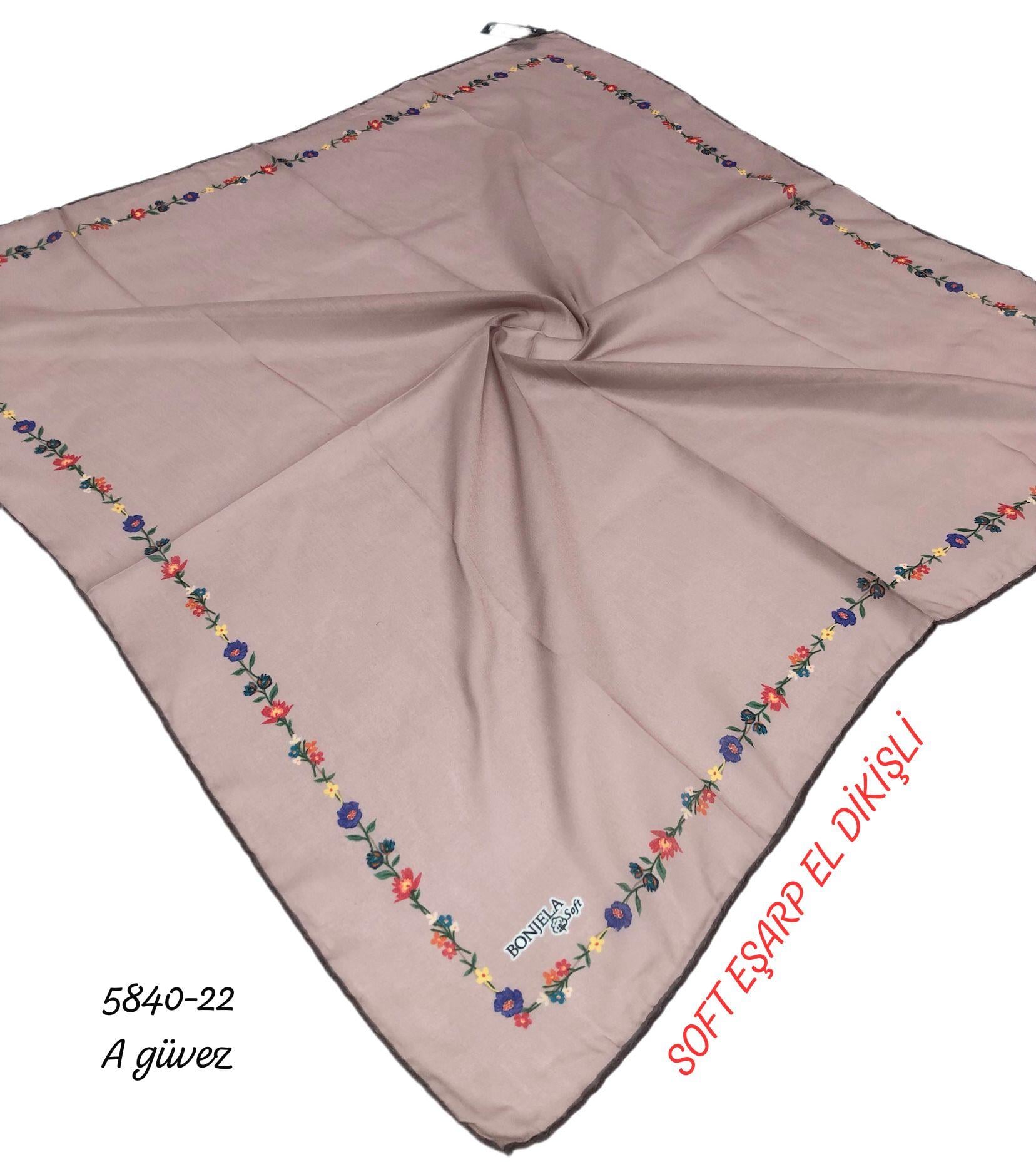 Soft Eşarp El Dikişli