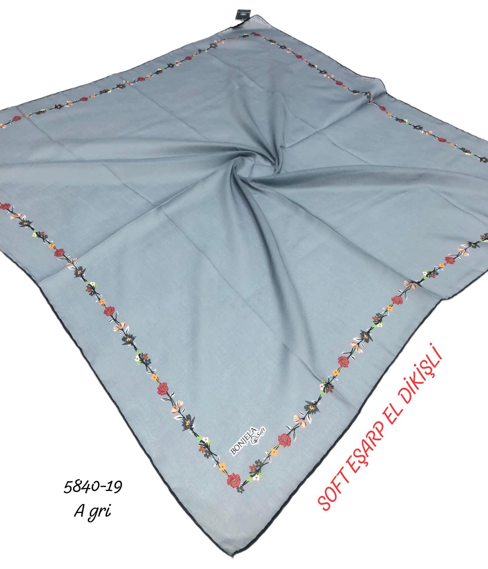 Soft Eşarp El Dikişli