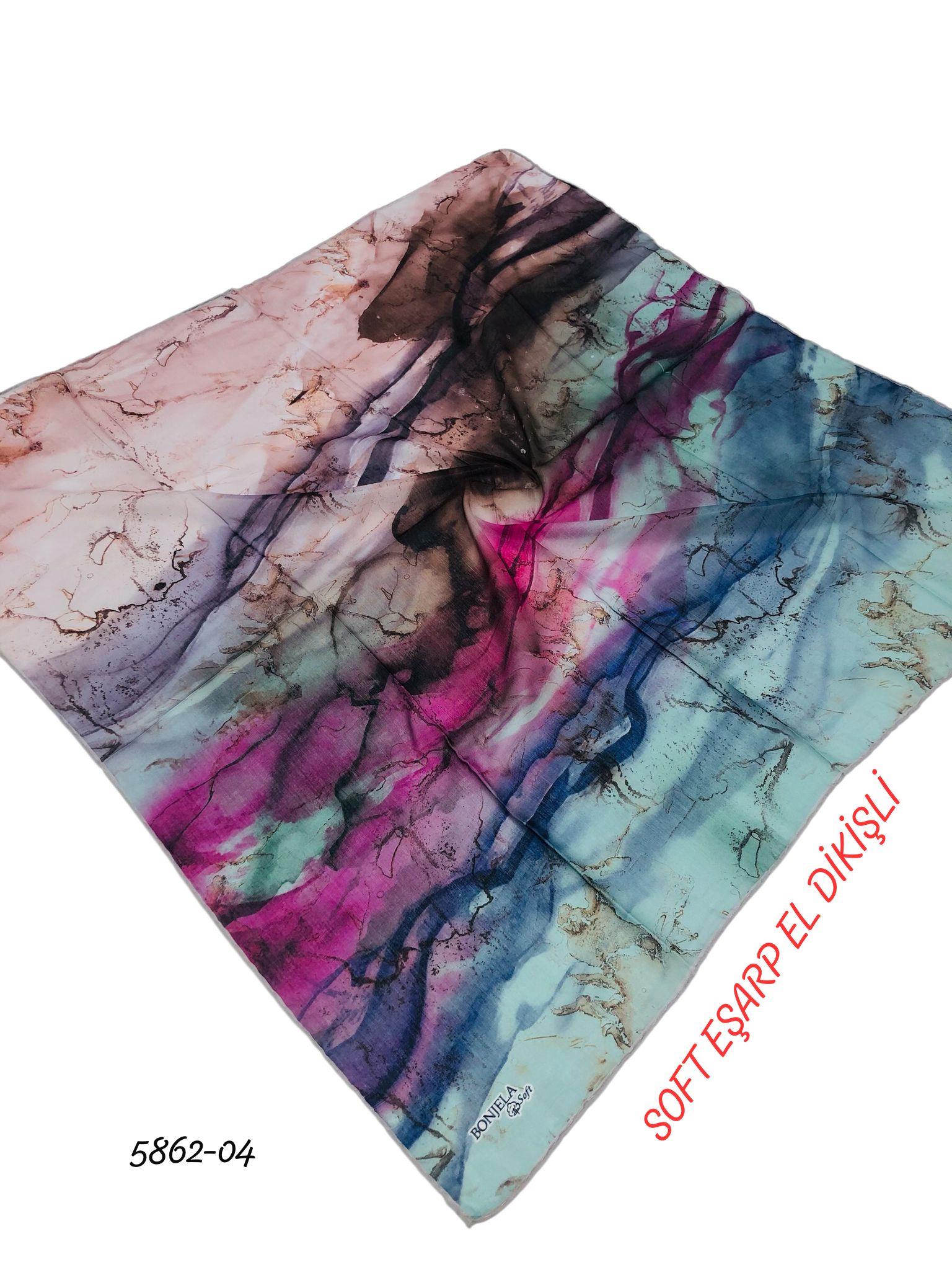 Soft Eşarp El Dikişli