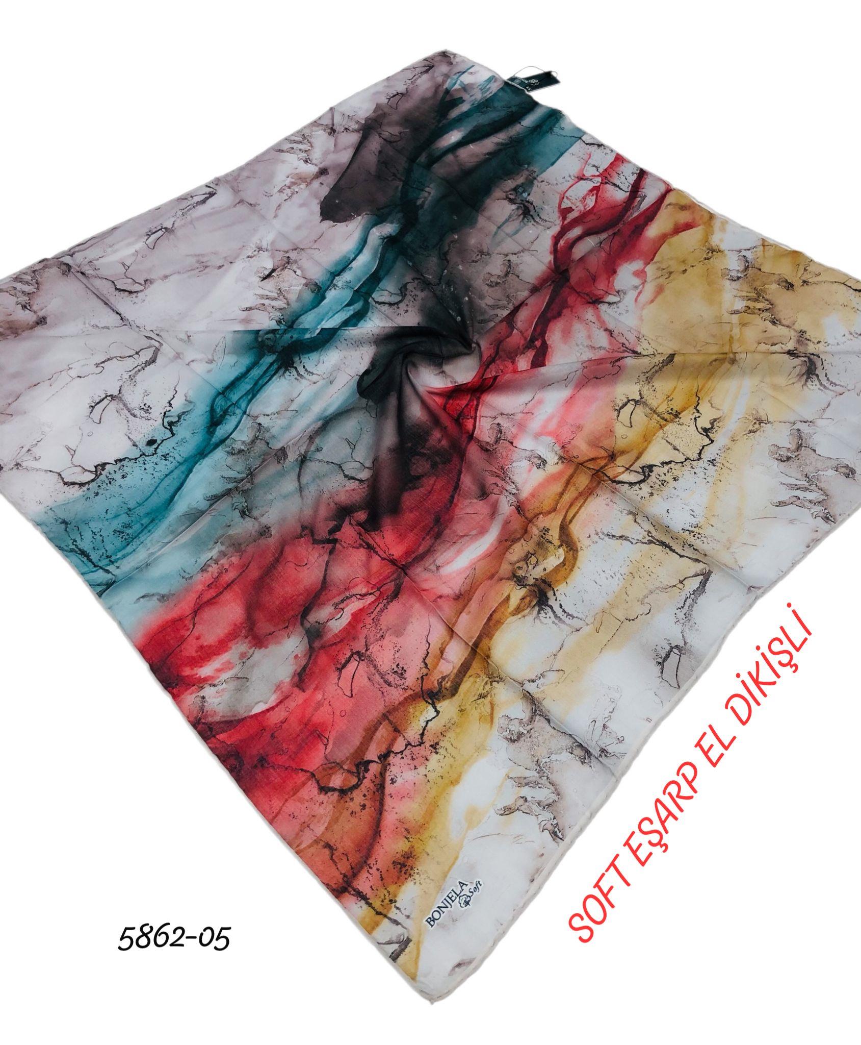 Soft Eşarp El Dikişli