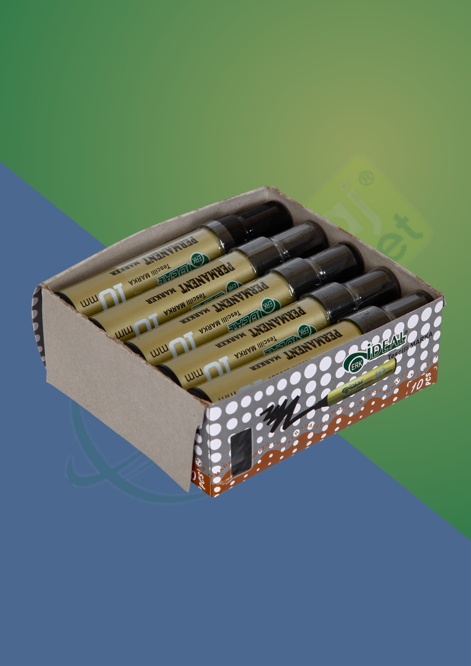 PERMANENT KOLİ ÇUVAL KALEMİ 10 mm SİYAH 