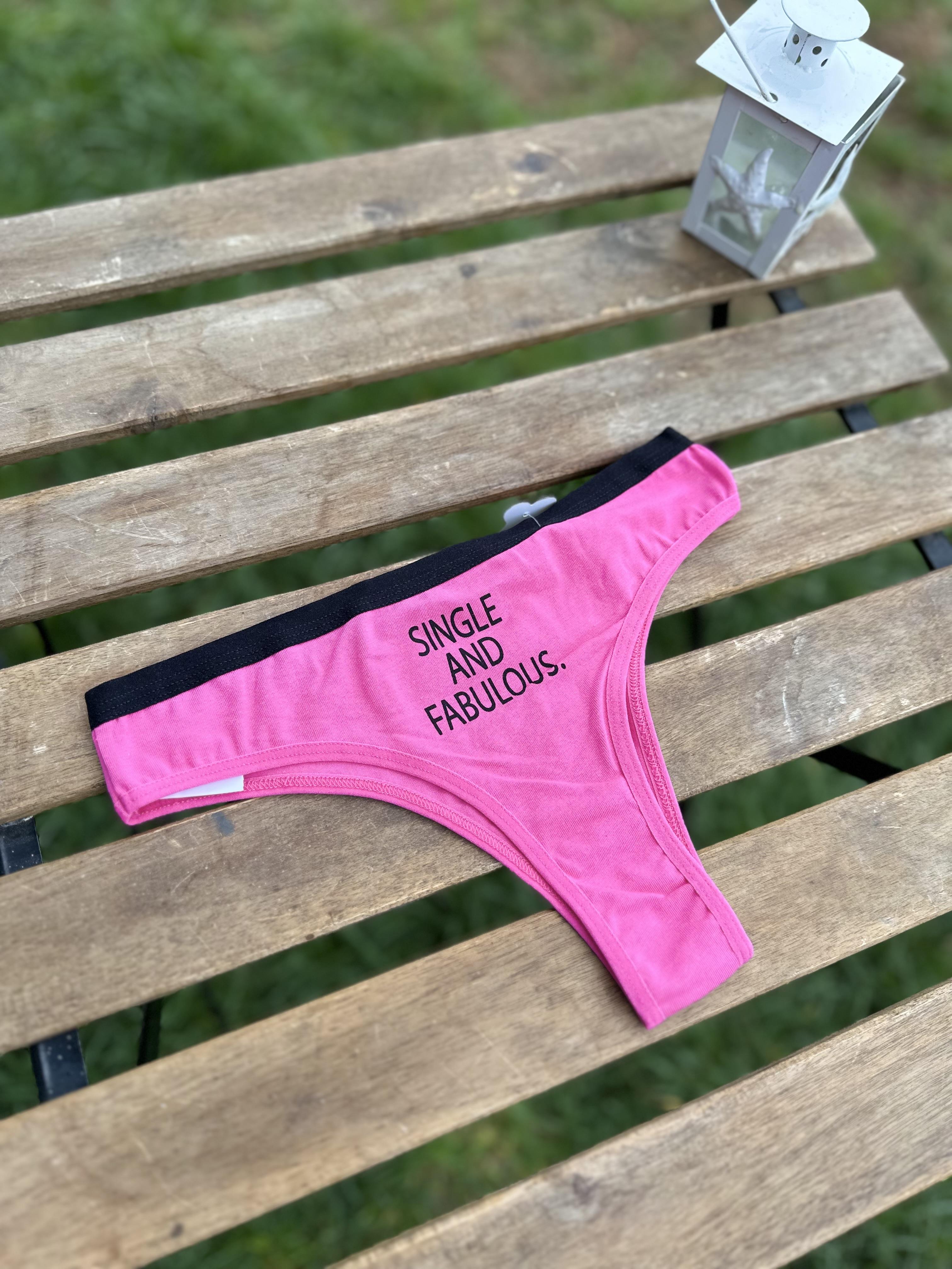 Baskılı Brazilian Külot Pembe