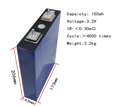 GREATPOWER - Prizmatik Lifepo4 Hücre - 3.2 Volt 150 AH