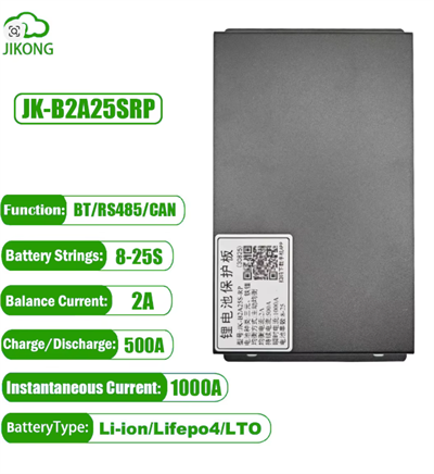Jikong JK BMS 7S-25S 500A Deşarj 2A Aktif Balans - Roleli
