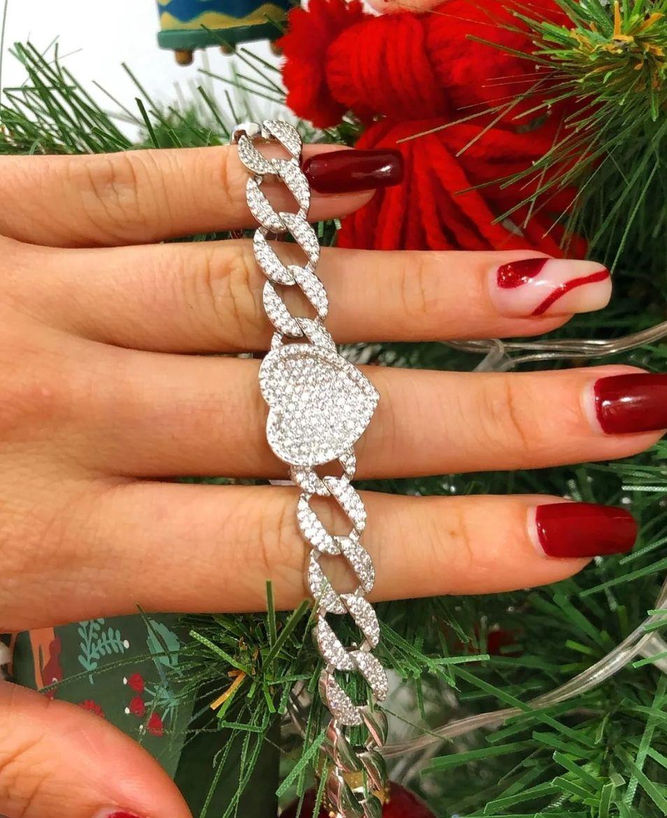 Bijoux Taşlı Kalp Gurmet Bileklik