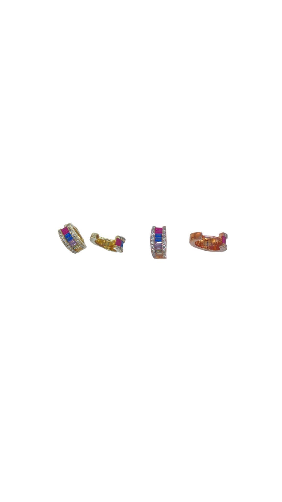 İthal Bacchetta Miny Rainbow Halka Küpe