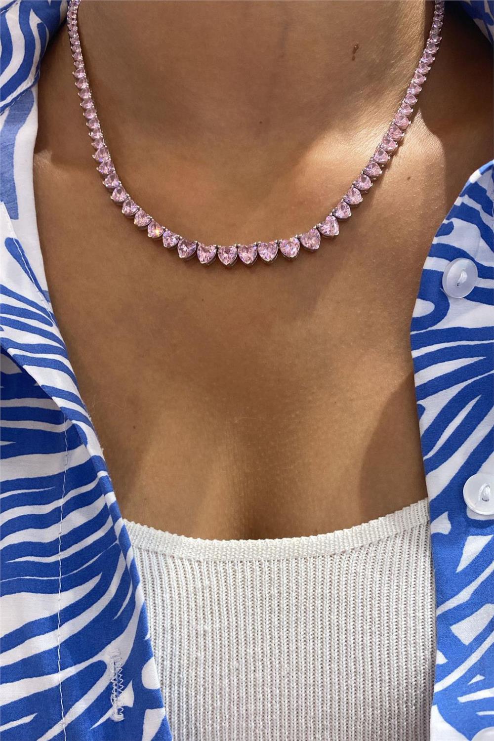 İthal Celia Pinky Cuore Kolye