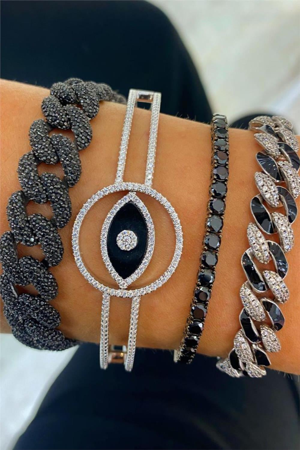 İthal Çift Taraflı Occhio Bilezik