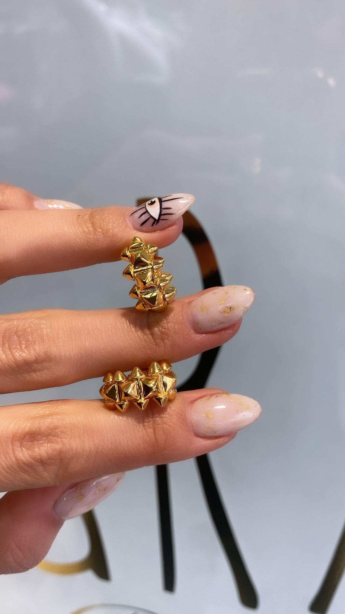 İthal Goldie Çark Küpe