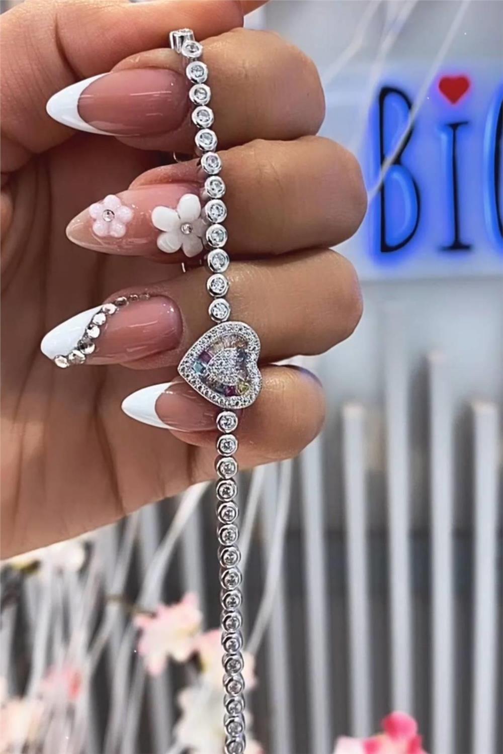 İthal Rainbow Cuore Su Yolu Bileklik