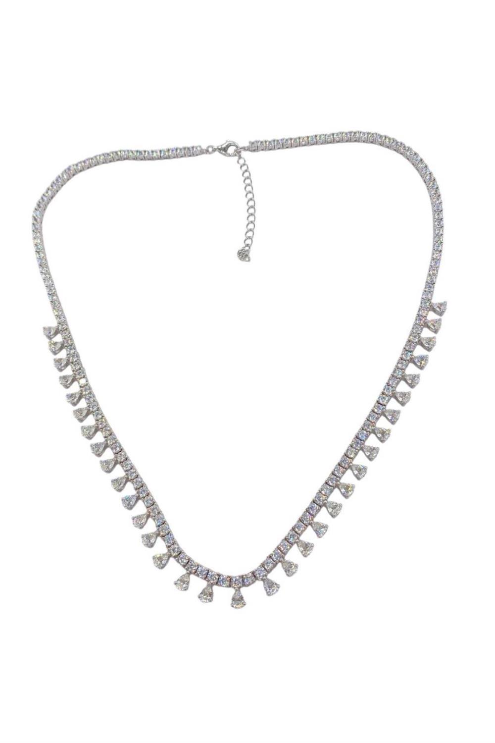 İthal Vip Seri Mozanite Drop Su Yolu Kolye