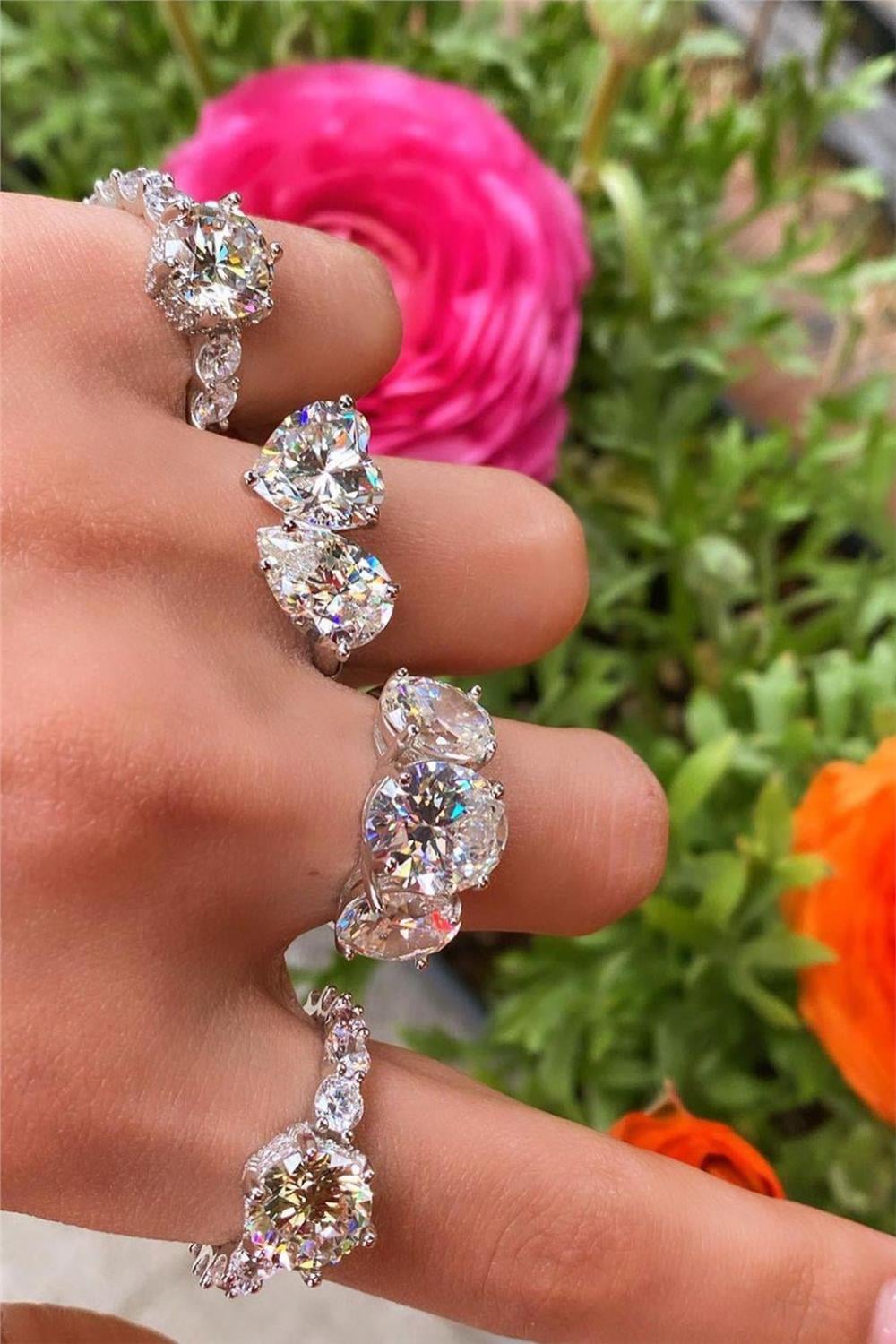 İthal Vip Seri Mozanite Tries Ovy Yüzük
