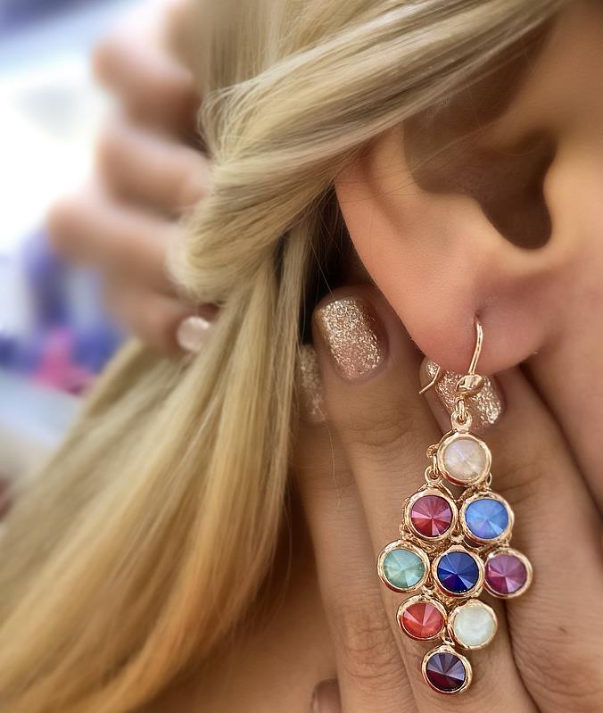 Rainbow Cluster Grape Küpe