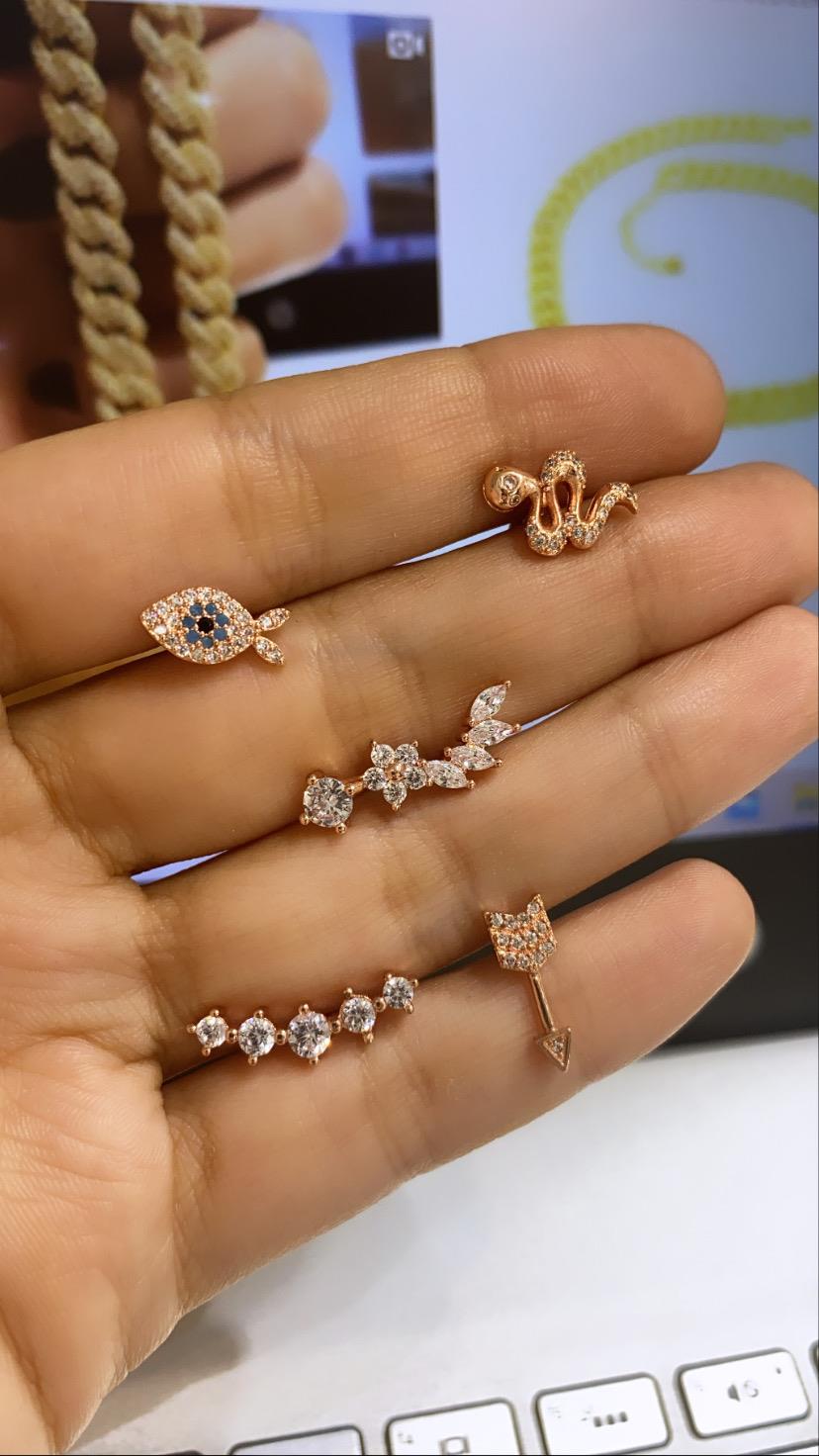 Rose Yılan Piercing