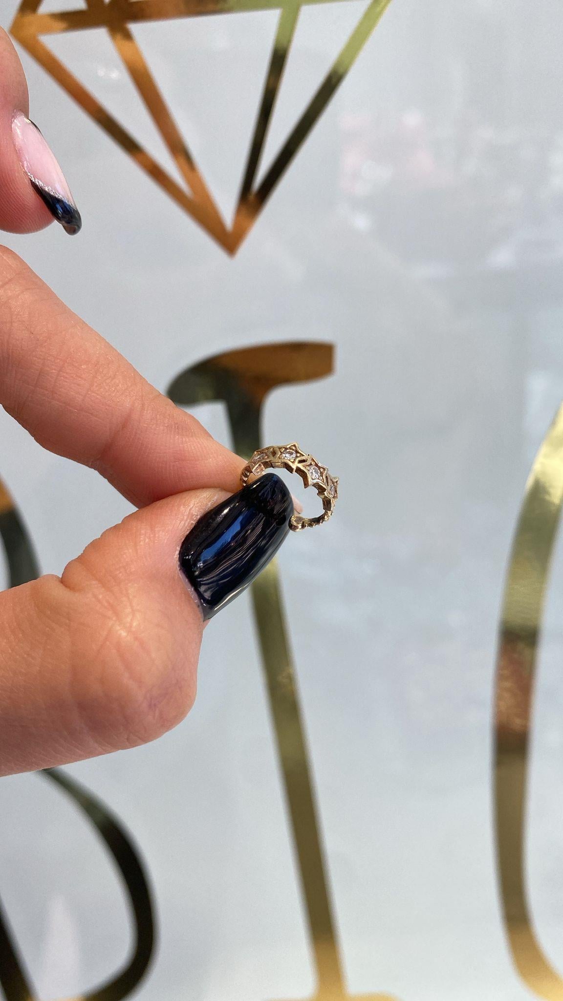 Sıralı Star Earcuff