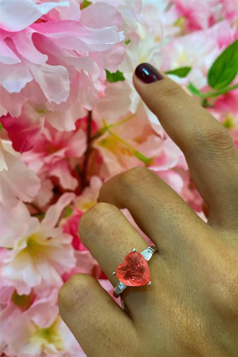 Somon Paraiba Turmalin Heart Yüzük