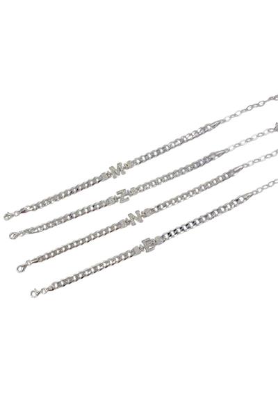 Gurmet Taşlı Harf Bileklik