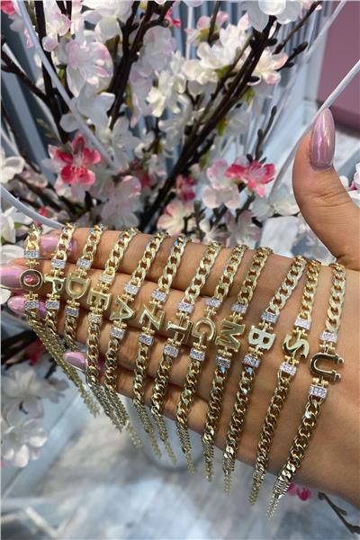 Gurmet Taşsız Harf Bileklik