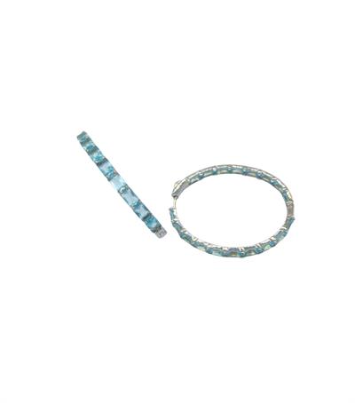 İthal Baby Blue Halka Küpe