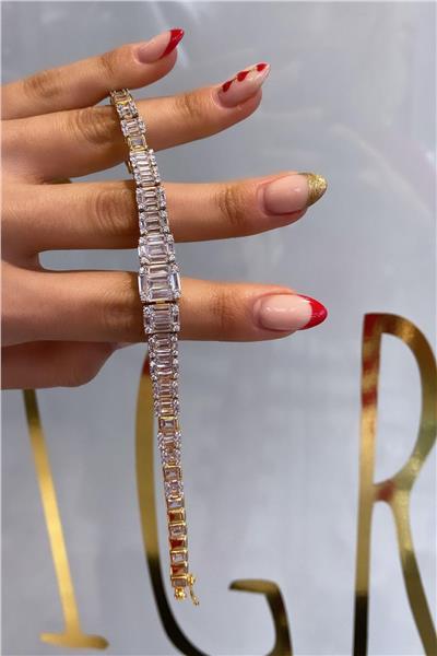 İthal Goldie Kesik Bacchetta Bileklik