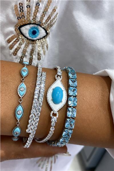 İthal Mineli Drop Bileklik