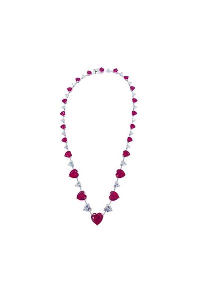 İthal Ruby Cuore Gerdanlık Kolye