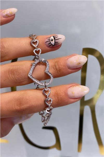 İthal Sıralı Cuore Bileklik