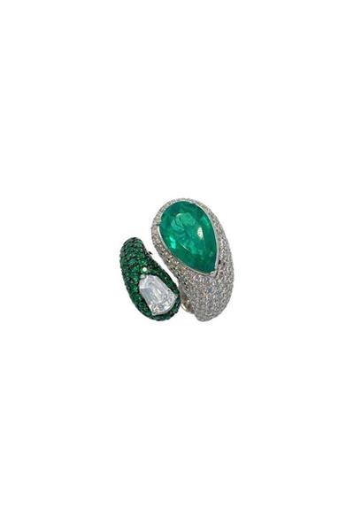 İthal Twies Green Drop Yüzük