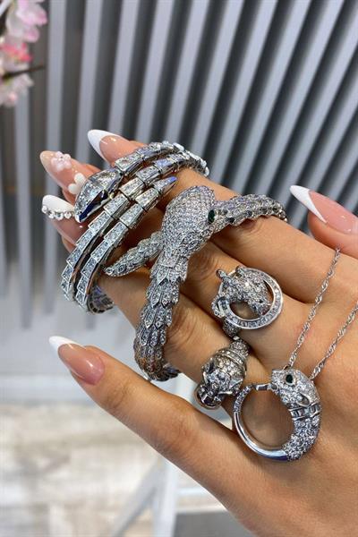 İthal Üç Sıralı Snake Bilezik