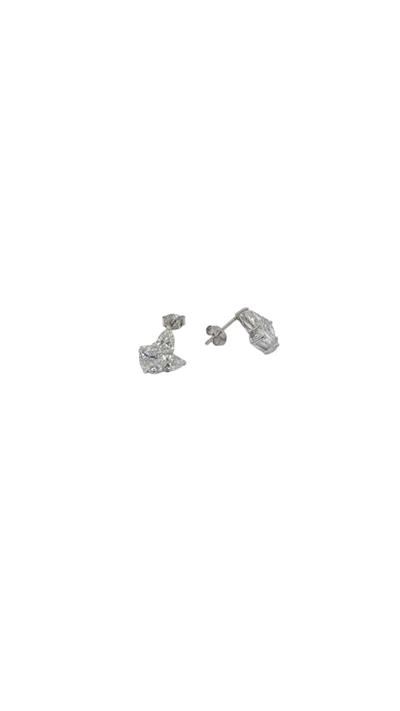 İthal Vip Seri Mozanite Drop Marquise Küpe