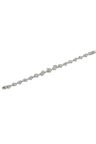 İthal Vip Seri Mozanite Drop Su Yolu Bileklik