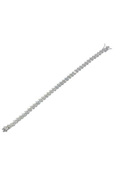 İthal Vip Seri Mozanite Drop Su Yolu Bileklik