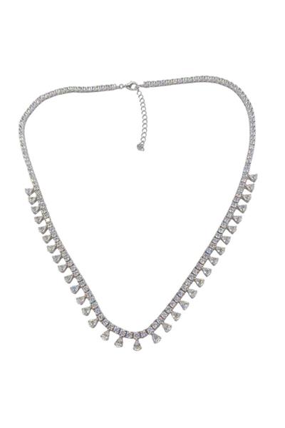 İthal Vip Seri Mozanite Drop Su Yolu Kolye