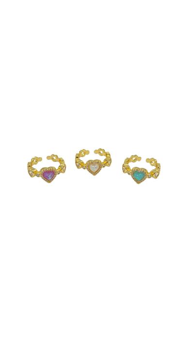 Opal Heart Yüzük