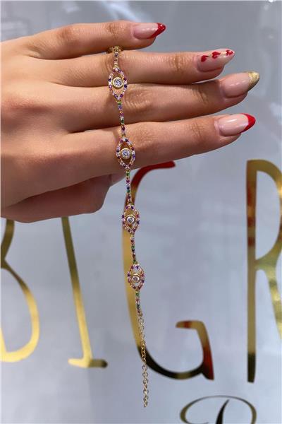 Rainbow Occhio Bileklik