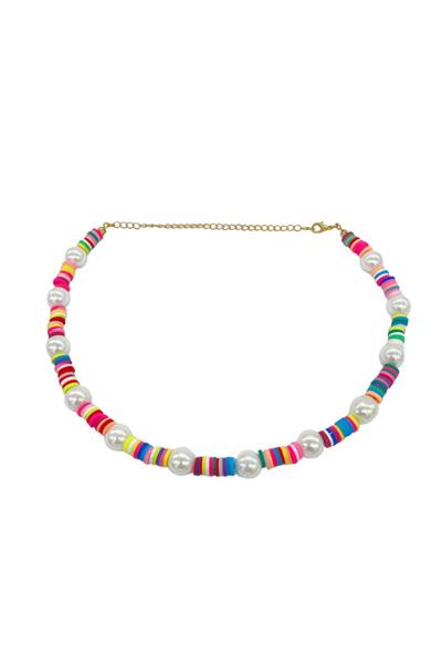 Rainbow Pearl Kolye