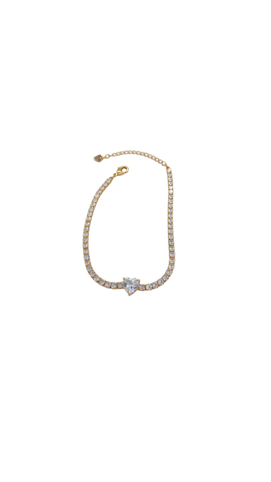 Bijoux White Heart Su Yolu Bileklik